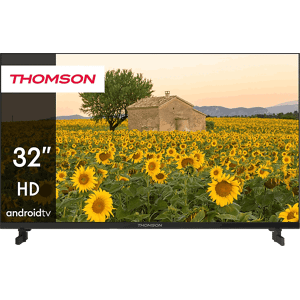 TV LED 32" - Thomson 32HA2S13, HD, ARM CA55 4nm con TEE 1.45 GHz, Smart TV, Android, Negro