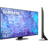 TV QLED 55" - Samsung TQ55Q80CATXXC, UHD 4K, Smart TV, Inteligencia Artificial, Quantum Dot, Gaming Hub, DVB-T2 (H.265), Carbon Silver