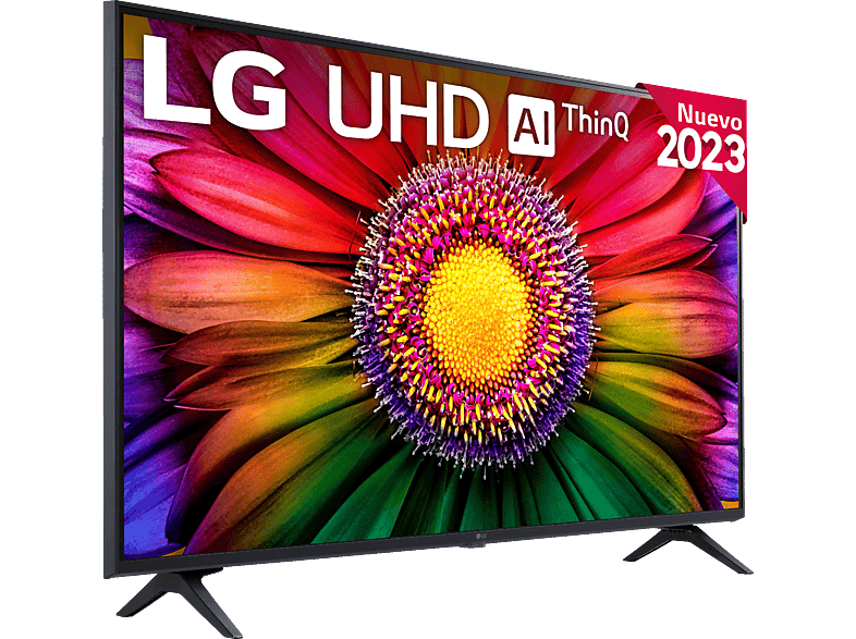 LG TV LED 43" - LG 43UR80006LJ, UHD 4K, Inteligente α5 4K Gen6, Smart TV, DVB-T2 (H.265), Azul ceniza