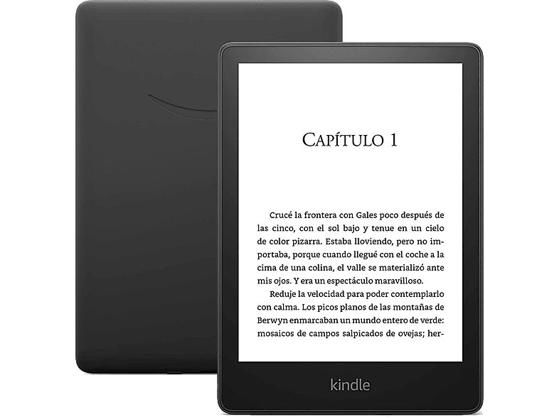 AMAZON eBook - Amazon Kindle Paperwhite 2021, 6.8", 300 ppp, 16 GB, Wi-Fi, Con publicidad, Impermeable, Negro