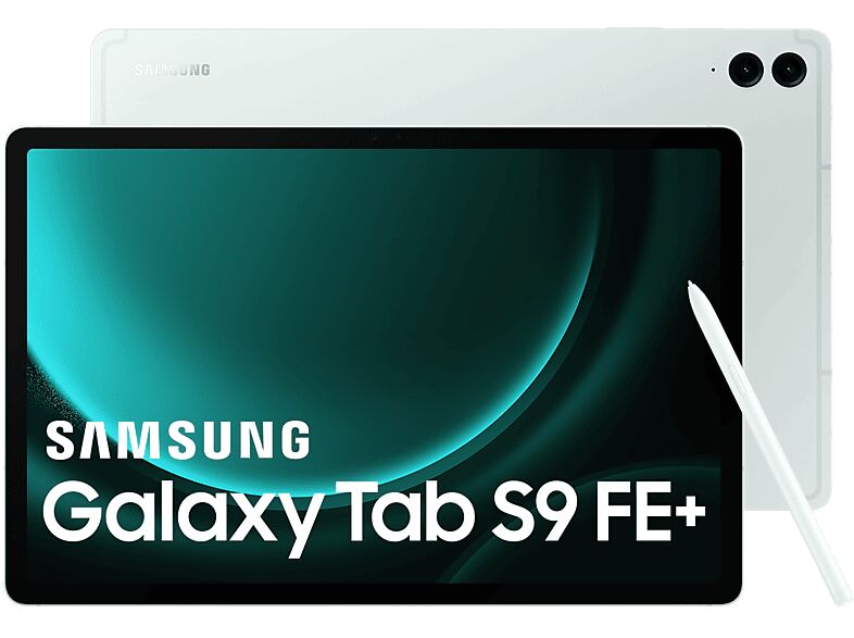 Samsung Tablet - Samsung Galaxy Tab S9 FE Plus Wifi, 128GB, 8GB RAM, Verde Claro, 12.4", S Pen, WQXGA, Exynos 1380, Android 13