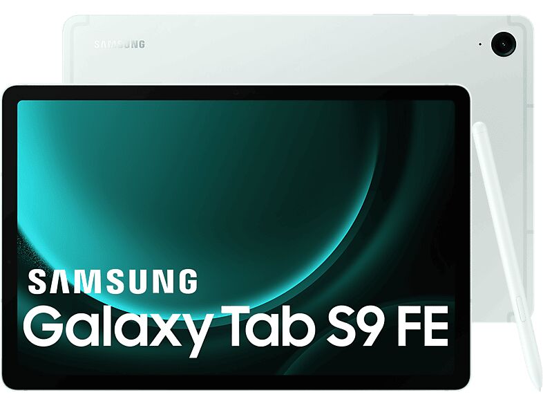 Samsung Tablet - Samsung Galaxy Tab S9 FE Wifi, 128GB, 6GB RAM, Verde Claro, 10.9", S Pen, WQXGA+, Exynos 1380, Android 13