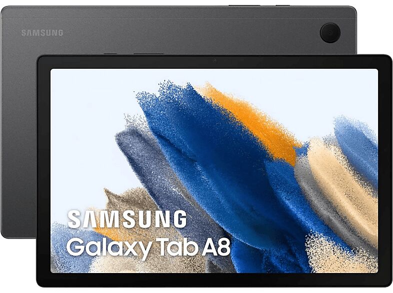 Samsung Tablet - Samsung Galaxy Tab A8, 64 GB eMMC, Gris Oscuro, WiFi, 10.5" WUXGA, 4 RAM, Unisoc T618, Android 11