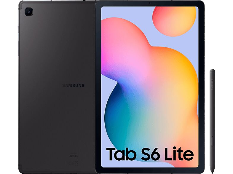 Samsung Tablet - Samsung Galaxy Tab S6 Lite, 128 GB, Gris, WiFi, 10.4" WUXGA+, 4 GB RAM, Octa-Core, Android 12