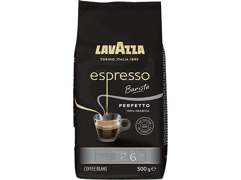 LAVAZZA Café en grano - Lavazza Espresso Barista Perfetto, 500g, 100% arábica, Sabor a chocolate