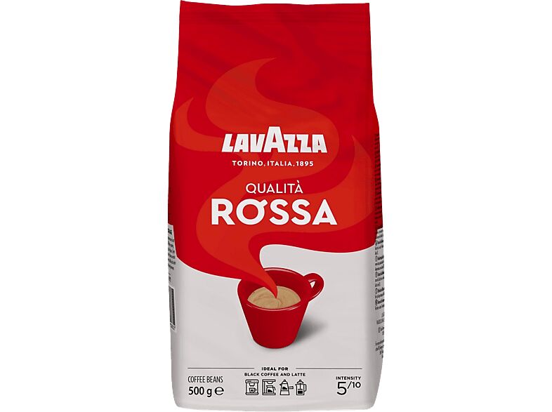 LAVAZZA Café en grano - Lavazza, Qualità Rossa, Tostado, 500 g