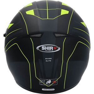 SHIRO Casco moto integral  sh600 negro/amarillo mate s