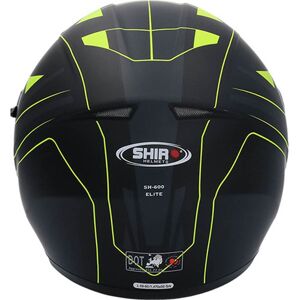 SHIRO Casco moto integral  sh600 negro/amarillo mate xxl