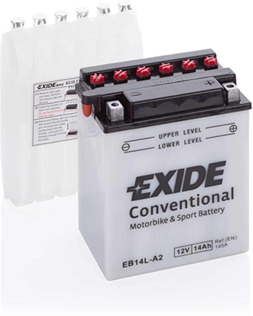 EXIDE Batería de moto  yb14l-a2 14ah 145a 12v