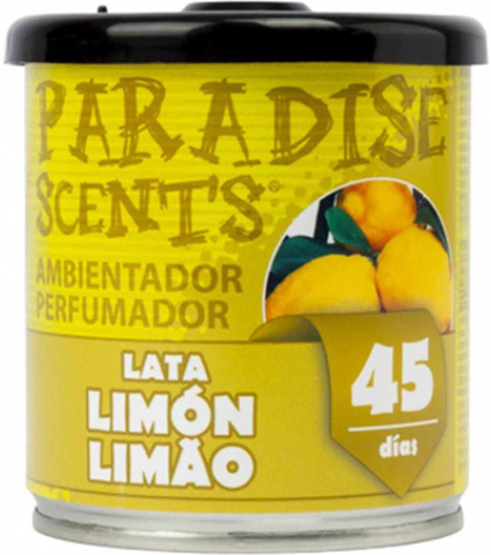 PARADISE SCENTS Ambientador coche lata  limón 100 rg