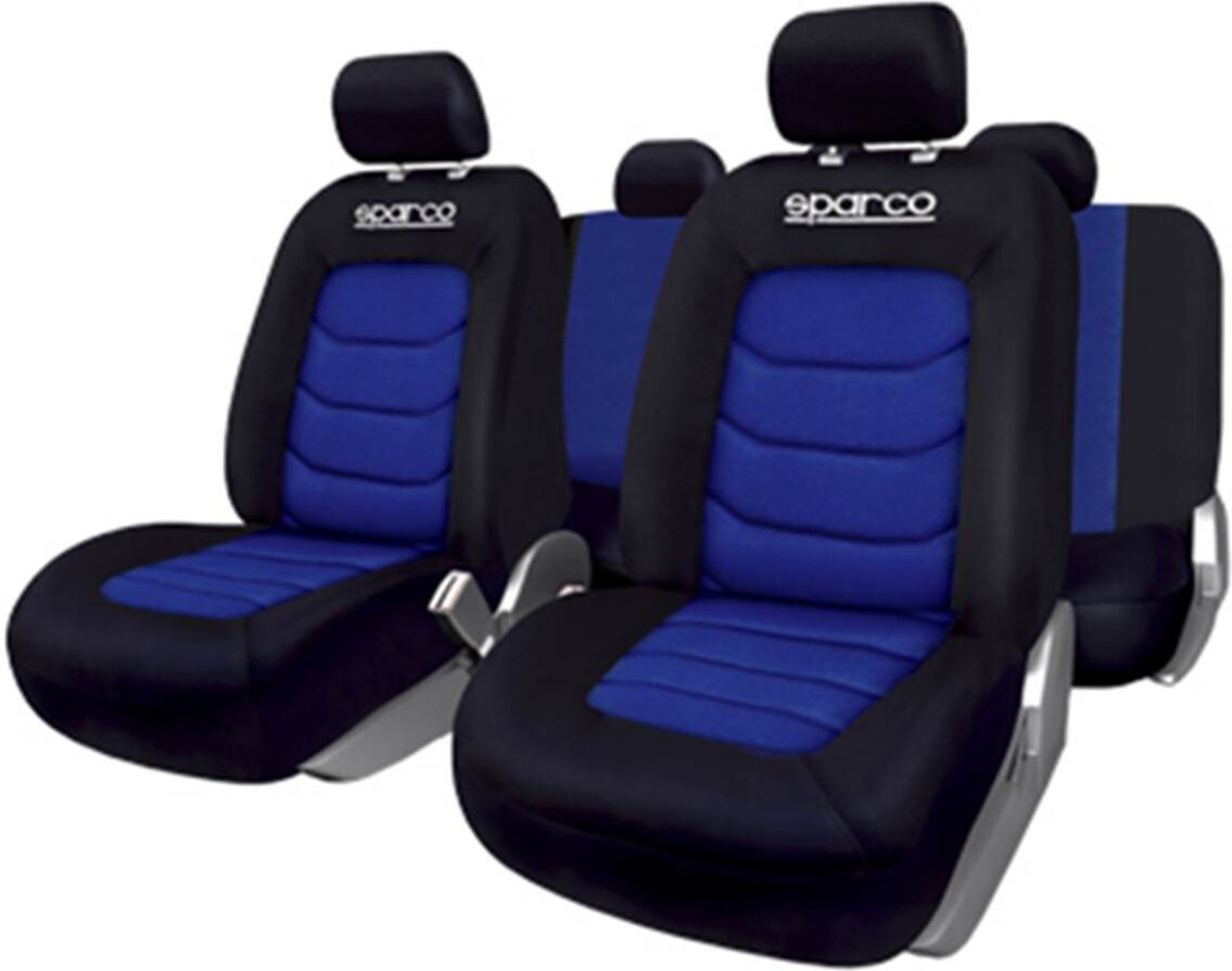 Sparco Fundas de asiento de coche azul s-line  juego completo