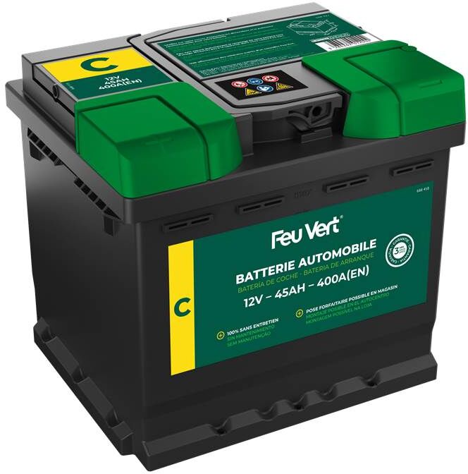 Feu Vert Batería de coche  c 45ah 400a