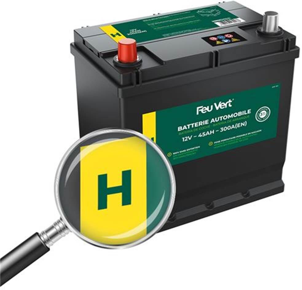 Feu Vert Batería de coche  h 45ah 300a