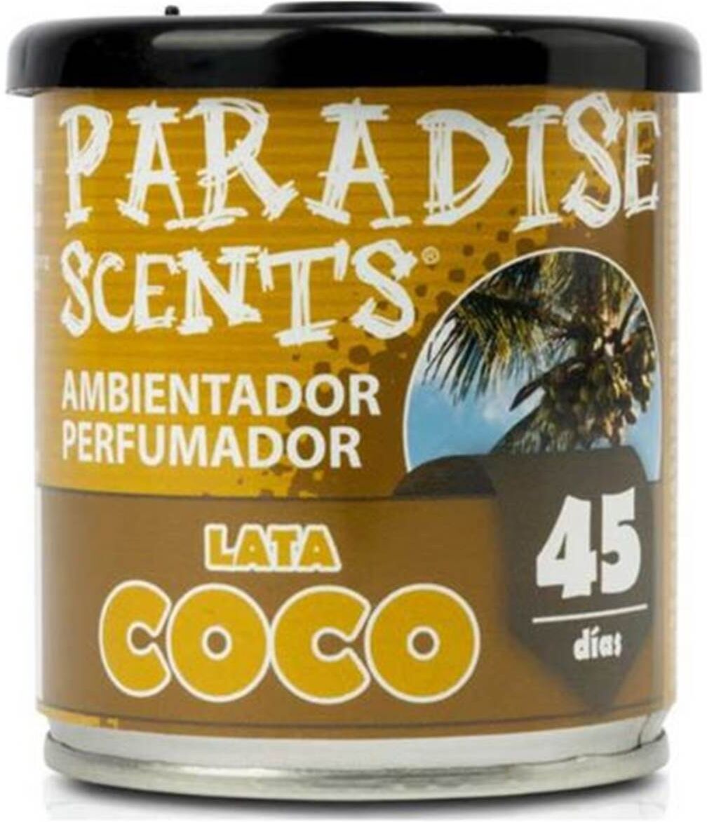 PARADISE SCENTS Ambientador coche lata  coco 100gr