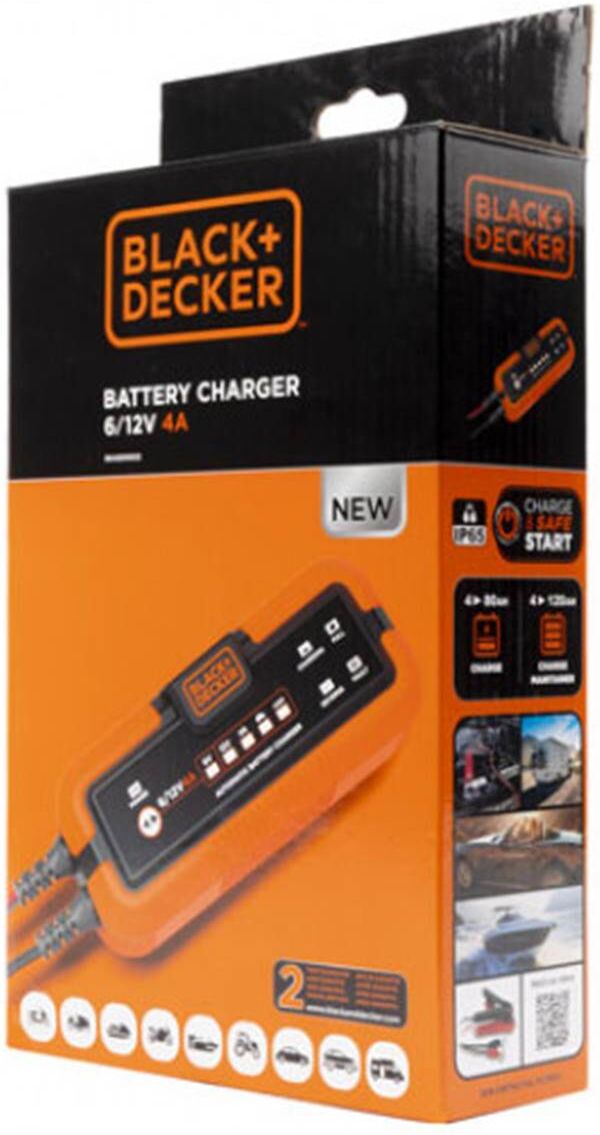 Black & Decker Cargador de batería coche  bxaeooo22 120ah 6-12v