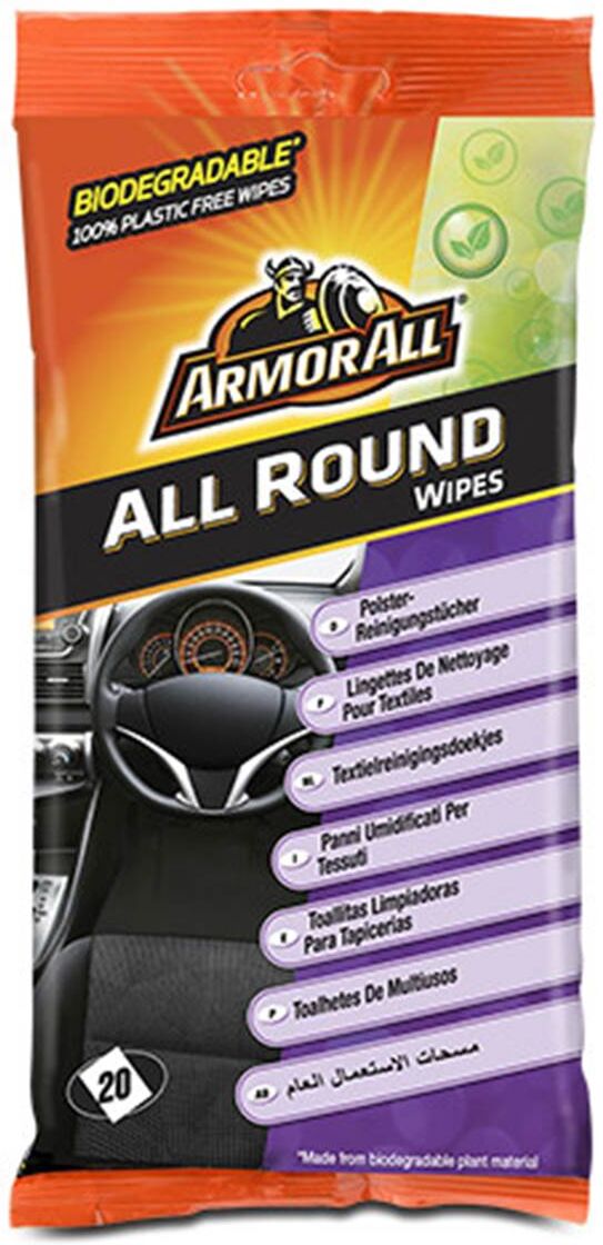 ARMOR ALL Toallitas limpia tapicerías Armorall 20 uds