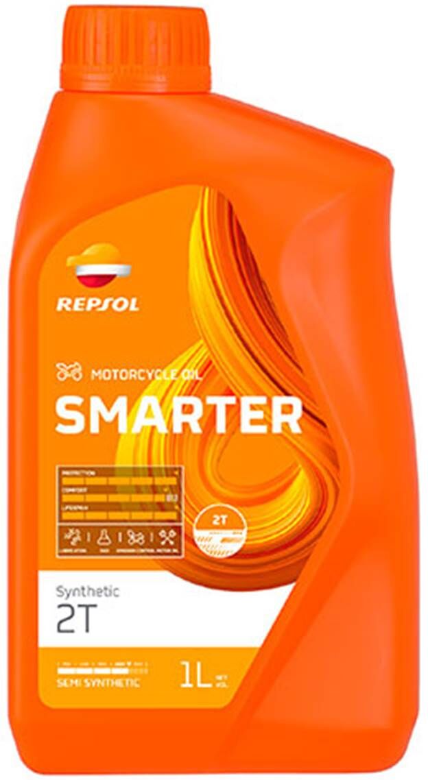 REPSOL Aceite de motor moto  2t smarter synthetic 1l