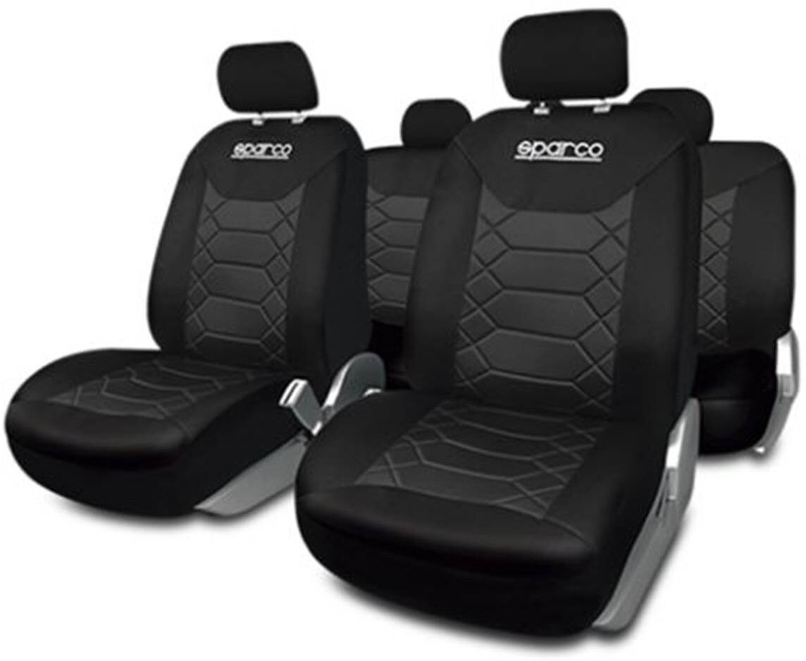 Sparco Juego completo de fundas de asiento para coche  bk