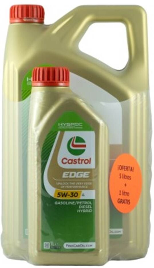 CASTROL Aceite 5W30  Edge LL ACEA 1L + 5L