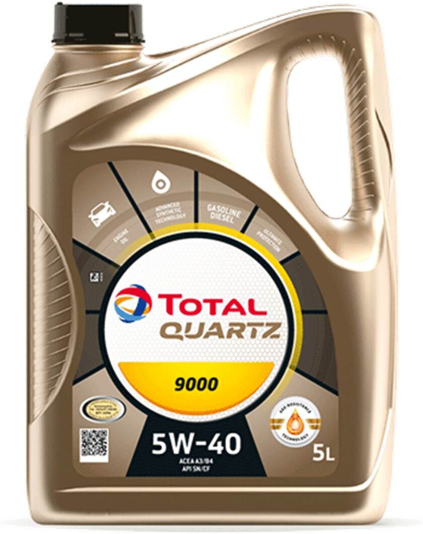 TOTAL Aceite 5W40  Quartz 9000 Acea A3/B4 5L