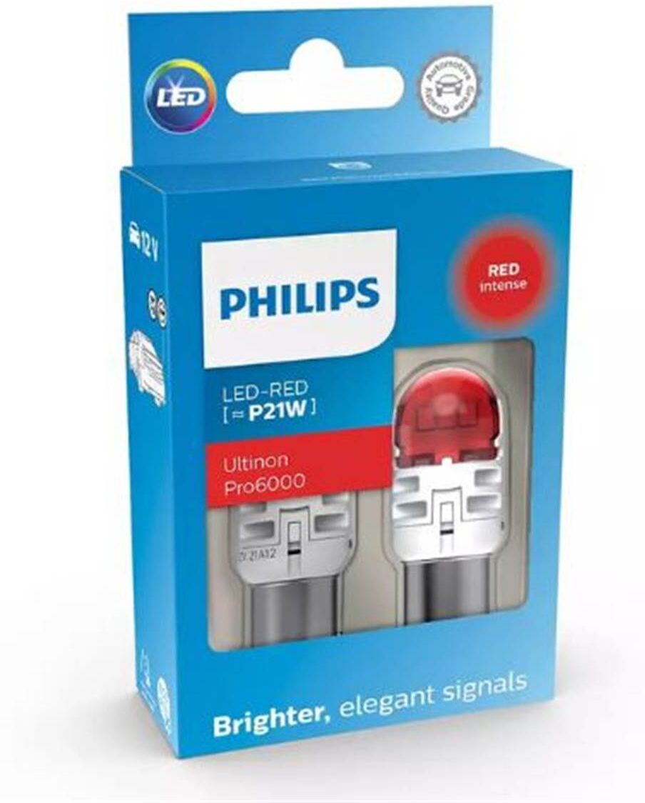 Philips Bombilla Led Red [˜P21W]  Ultinon Pro6000 2 ud 12 V