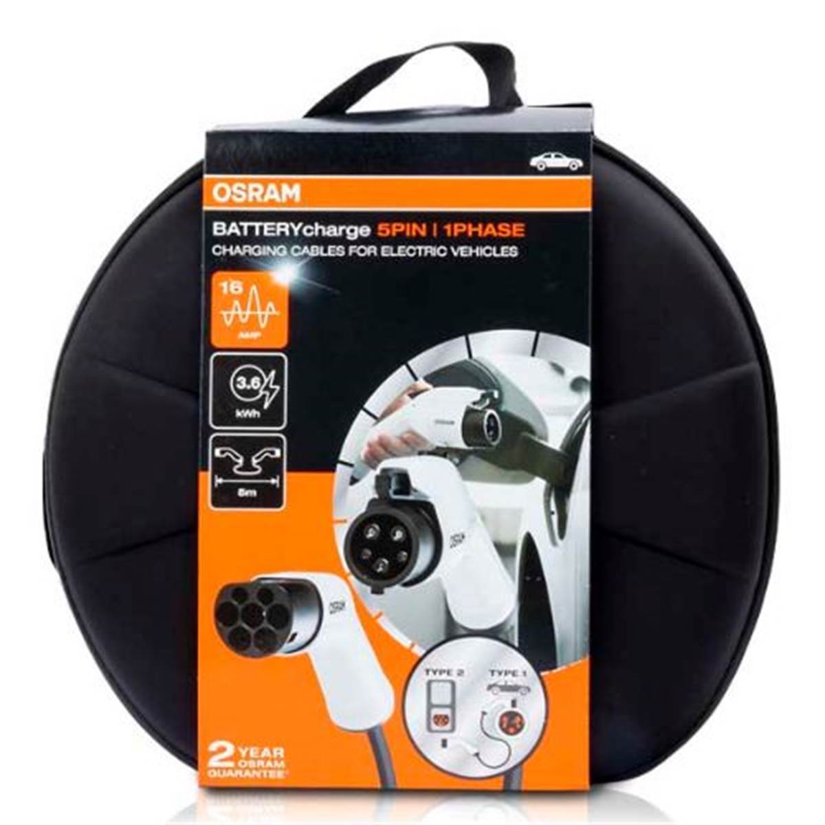 OSRAM Cable de carga  ev 1 fase 16amp