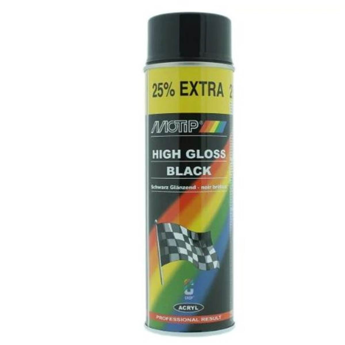 MOTIP Spray negro alto brillo 500 ml