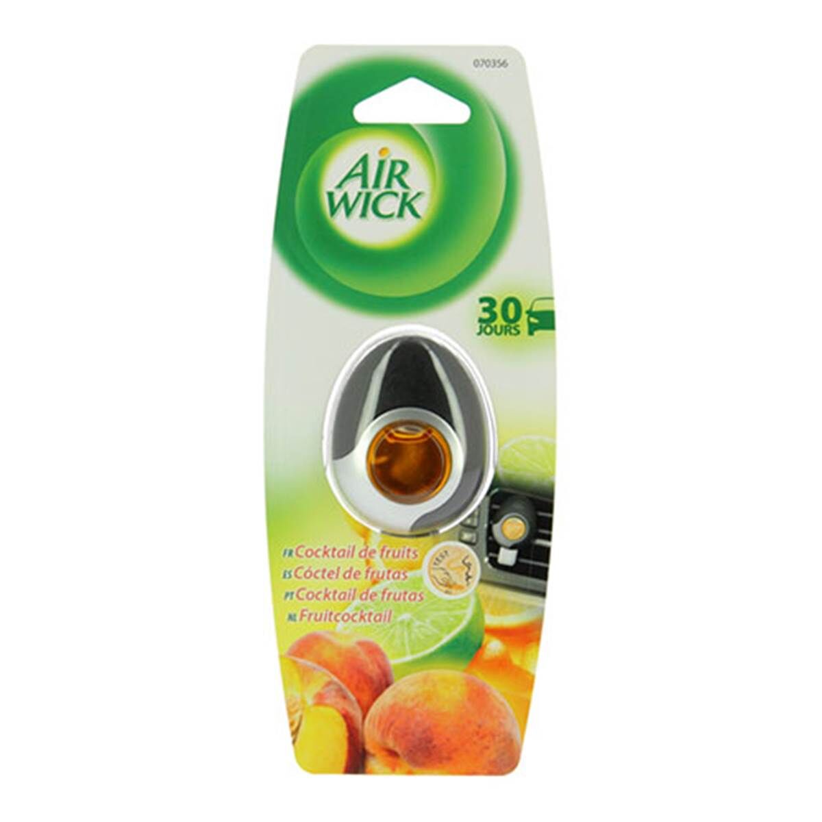 AIRWICK Ambientador coche rejilla Air Wick cóctel de frutas