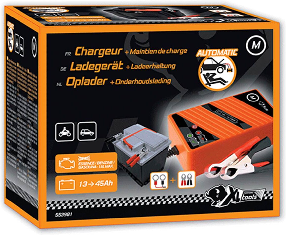 XLPTOOLS Cargador de batería coche  m 13 y 45 ah 12v