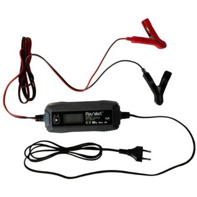 Feu Vert Cargador de batería 12V - 4A Feu Vert Cargador de batería 12V - 4A