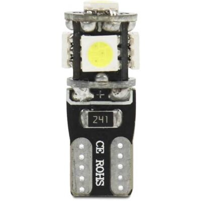 Superlite Lámpara de posición T10 5 led blanca - Luz blanca y nítida Superlite Lámpara de posición T10 5 led blanca - Luz blanca y nítida