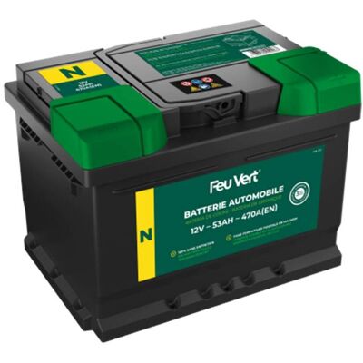 Feu Vert Batería de coche N 53ah 470a Feu Vert Batería de coche N 53ah 470a