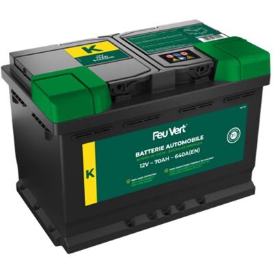Feu Vert Batería de coche K 70ah 640a Feu Vert Batería de coche K 70ah 640a