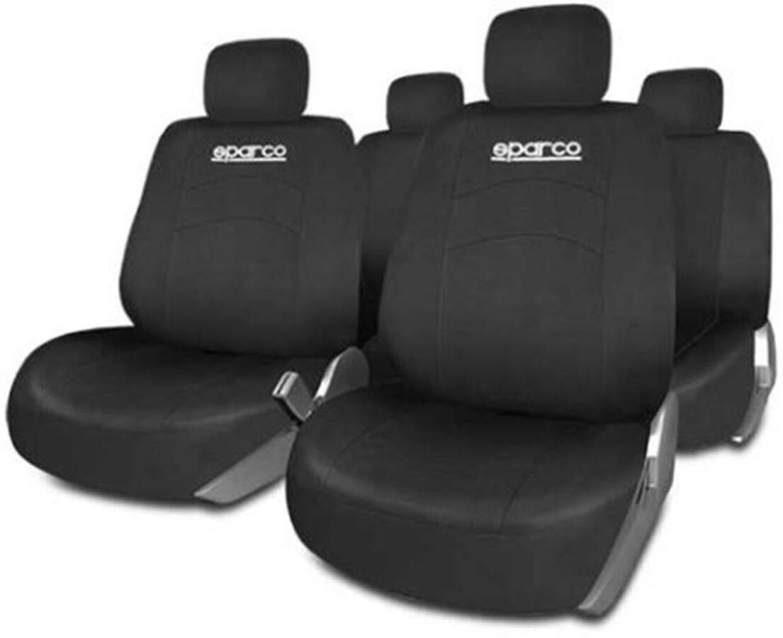 Sparco Juego completo de fundas de asiento para coche 402 intl negro