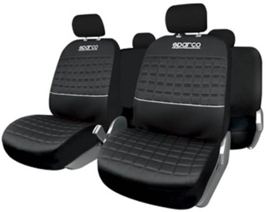 Sparco Juego completo de fundas de asiento para coche lazio azul