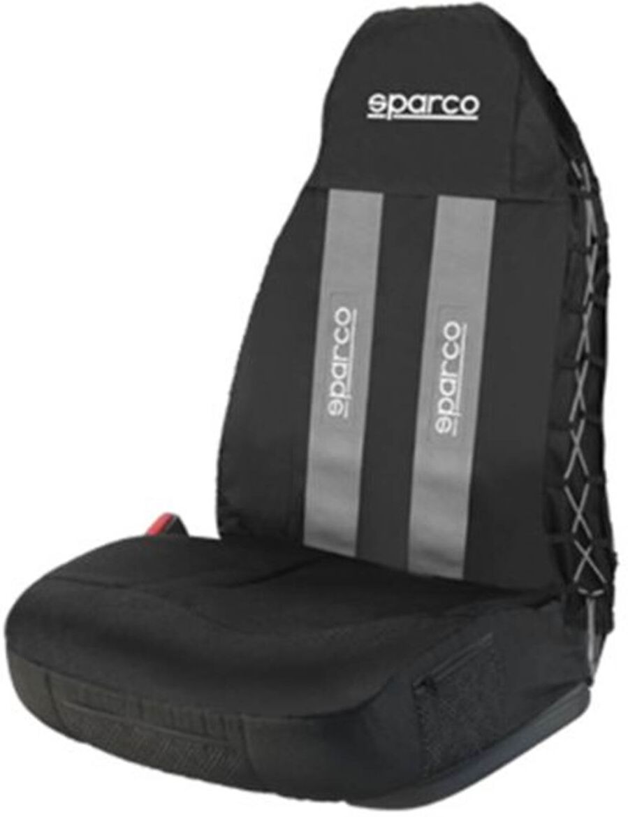 Sparco Funda individual de asiento para coche gris