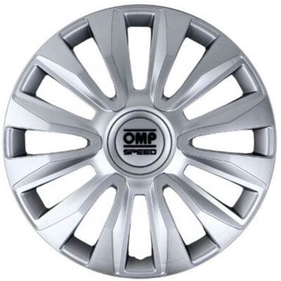Omp Tapacubos 13 pulgadas magnum speed silver 4 ud Omp Tapacubos 13 pulgadas magnum speed silver 4 ud