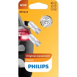 Philips Bombilla w5w  premium 12v 2 uds