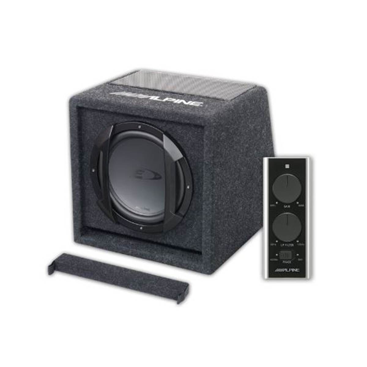 Alpine Subwoofer para coche  amplificado en cajón de 8'' swe-815