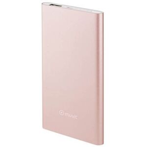 MUVIT Batería externa móvil  5000 mah rosa