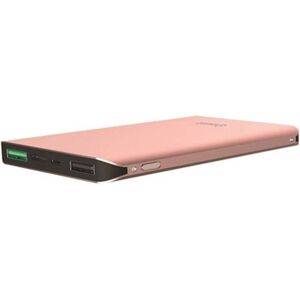 MUVIT Batería externa móvil  10000 mah multiusos 7 cargas máx. rosa