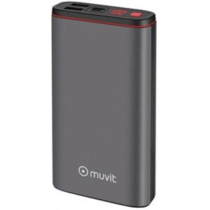 MUVIT Batería externa móvil  20000 mah multiusos  pantalla led