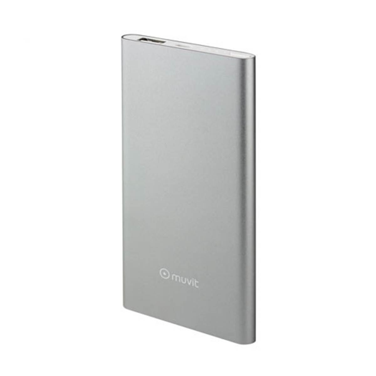 MUVIT Batería externa móvil 5000 mah  plata