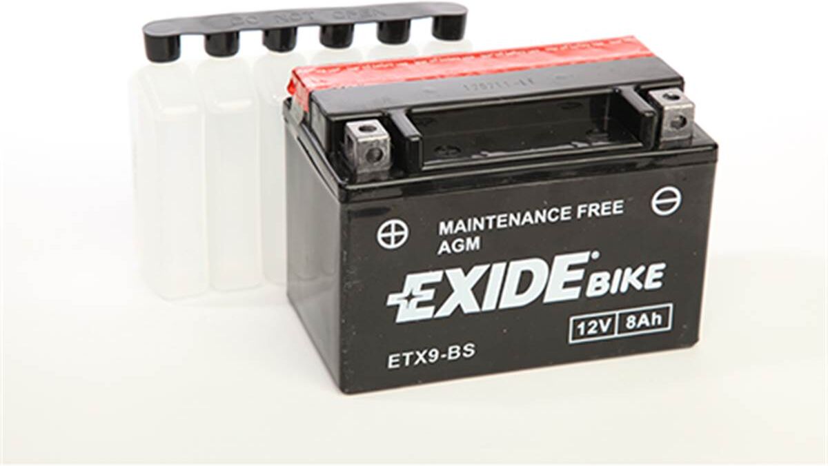 EXIDE Batería de moto ytx9-bs 8ah 120a 12v