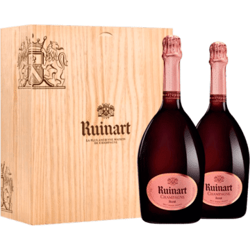 Champagne Ruinart - Brut Rosé - Estuche Duo