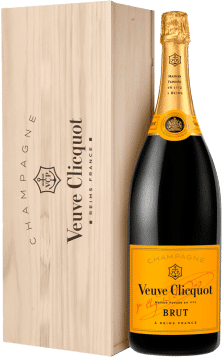 Champagne Veuve Clicquot - Brut Carte Jaune - Jéroboam en Caja Madera