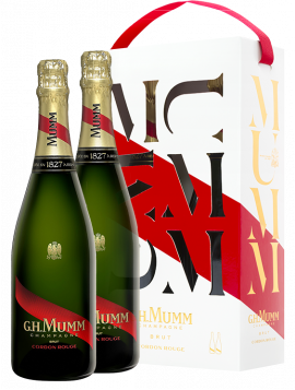 Champagne Mumm Cordon Rouge - Estuche 2 Botellas