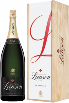 Champagne Lanson - le Black Creation Brut - Jéroboam en Caisse Bois