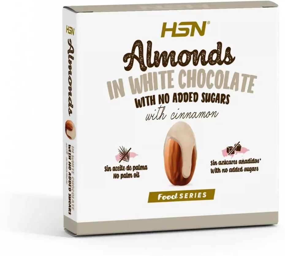 HSN Almendras con chocolate blanco sin azúcar - 70g