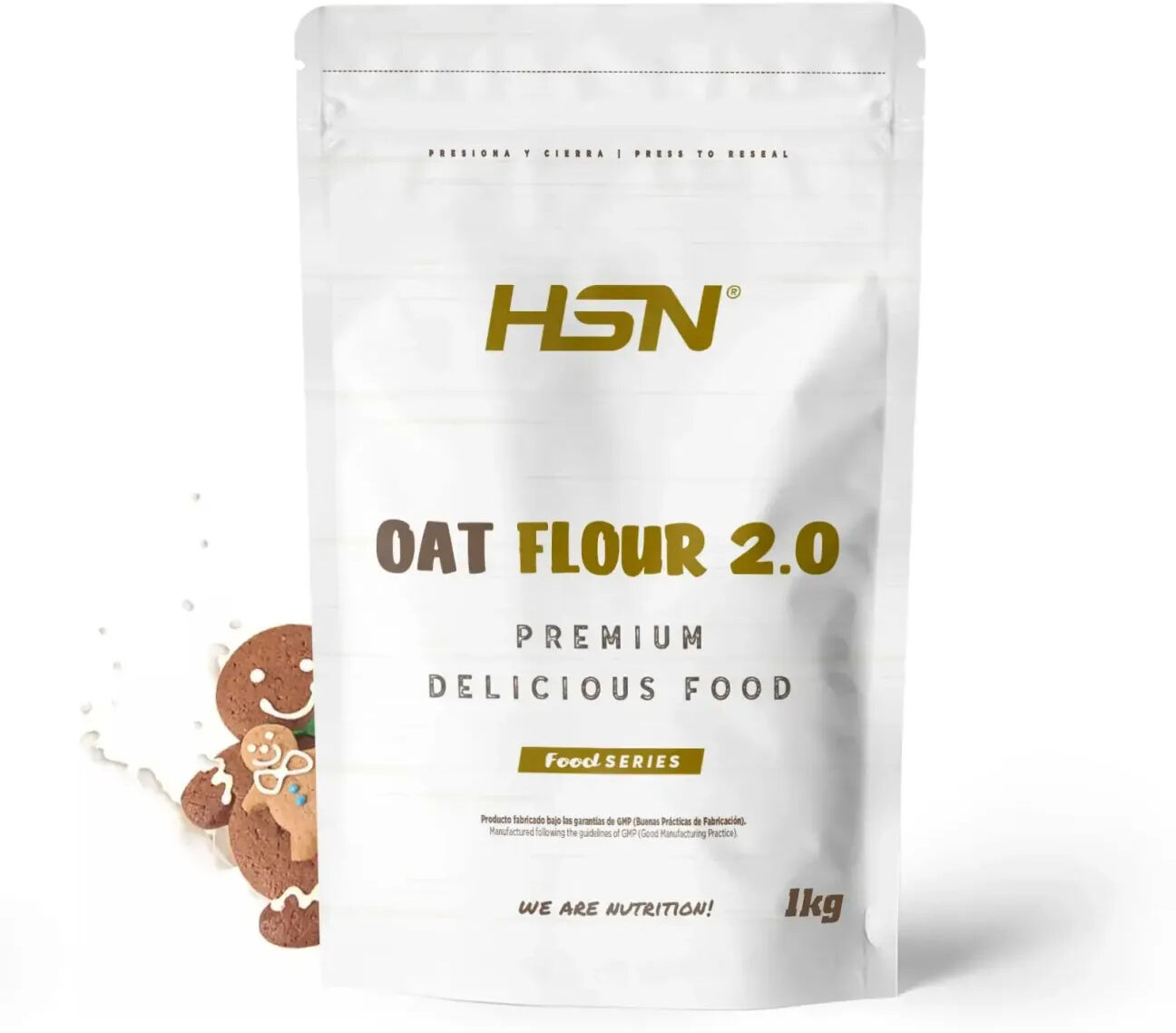 HSN Harina de avena instantánea 2.0 1kg galleta de jengibre